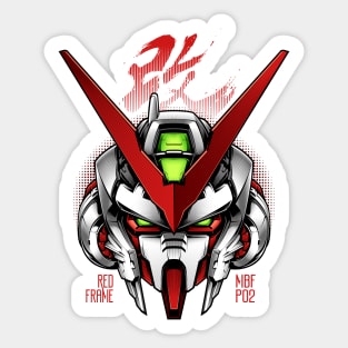 Red Frame Sticker